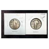 Standing Liberty Quarters, Qty 4, Years Include 1927, 1928, 1929, And 1930