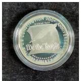 1987 US Constitution Silver Dollar, 90% Silver, With COA, In Display Box