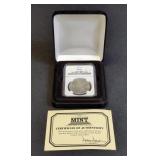 1899 O Morgan Silver Dollar, NGC Certified MS64, Including Certificate Of Authenticity And Presentat