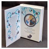 2015 Niue 1 Troy Ounce .999 Fine Silver Colorized Disney Cinderella $2 Proof Coin In Presentation Bo