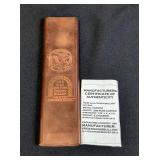 US Copper Bullion Art Bars, Weight 1 Kilo (2.2 Pounds) Each, Qty 3