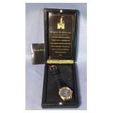 Limited Edition Disney Theme Parks Commemorative Watch With Leather Band