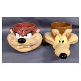 Looney Tunes Mugs, Qty 5, Includes Tweety Bird, Wile E Coyote, Sylvester, Yosemite Sam, And Tasmania