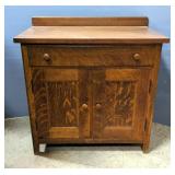 Jam Cupboard, Single Drawer, 2-Door Lower Compartment With 2 Shelves On 1 Side, 37" H x 36" W x 21" 