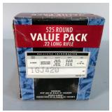 Federal .22 LR Ammo, Approx 525 Rds, Winchester Wildcat Approx 90 Rds, Master-Mag .22 HVLR Ammo, App