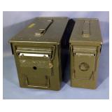 Metal Ammo Cans, Qty 2