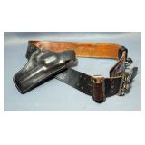 Safariland Leather Holster #29 On Mini Maglite Leather Belt, And Nylon Holster