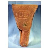 Hunter Tooled Leather Handgun Holster, US Leather Handgun Holster, And Soft Handgun Case