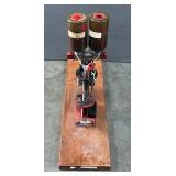 MEC 600 Jr Reloading Press, With 14 gr Powder And 1/2 oz Shot, Mounted On Board