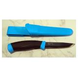 Moraknil Fixed Blade Knife, 4" Blade, In Sheath