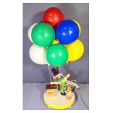 1970s Clown Balloon Vendor Table Lamp, 19.5" Tall, Powers On