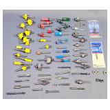 Router Bit Collection, Various Types, Approx Qty 61