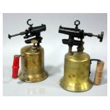 The Turner Brassworks Vintage Blowtorch and Unmarked Vintage Blowtorch