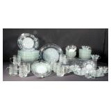Poinsettia Dish Set, 65 Pcs! Serving Platter, Dinner Plates, Roll Plate/Saucers, Cups and Mugs