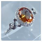 Zultanite Multifaceted Oval Cut Ring - 925 Silver - Size 9