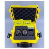 Invicta Mens Watches And Waterproof Carrying Case, Pro Diver Model No. 16023, And Specialty Collecti