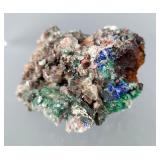 Manganese And Malachite And Azurite Mineral Display Specimens 
