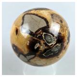 Polished Septarian Stone Sphere - 3.5", 2.3 lb 