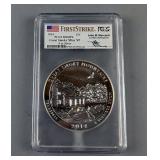 PCGS First Strike Series - Tennessee - 2014 5 oz. Silver 25C Great Smoky Mountains National Park MS6
