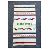 Hermes Native American Style Rug - 50" x 27" 