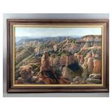 Original Acrylic On Canvas Painting, Framed, 