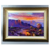 Beverly Carrick Acrylic On Canvas Painting, Framed, 