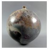 Charles D. Riggs Wood And Salt Fired Vessel, 8" Tall 