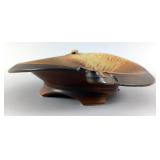 Danny Meisinger Stoneware Art Pottery Bowl, 12"