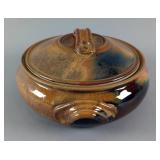 Danny Meisinger Stoneware Art Pottery Lidded Pot, 11.5x5.5" 