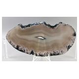 Banded Agate Slice And Display Stand