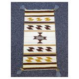 Vintage Navajo Rug, 37x19.5"