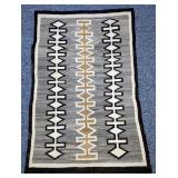Vintage Navajo Rug With Edge Repair, 67x44.5" 