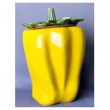 McCoy Pottery Chili Pepper Cookie Jar, Marked 157, 10" Tall