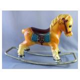 1965 Blazon Ink Rocky Roamer Blow Mold Horse Rocker