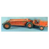 1950s Pressed Steel Euclid Pioneer Bottom Dump Earth Mover, Missing Smoke Stack And Front Grill