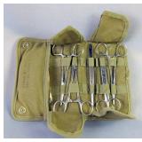U.S. Military "Minor Surgery" Surgical Set With Canvas Tri Fold Case