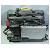 Bell & Howell VHS Camcoder Model JSJ 20900, With Extra Batteries, Charger, Carry Strap, And Instruct