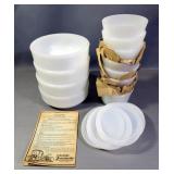 Glasbake Blue Onion Dish Set, In Box, Includes Bowls, Cups, Casserole Dishes, Lids, And More, Approx