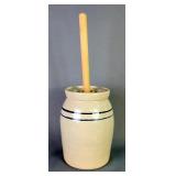 Butter Churn 1 Gallon Crock With Pestel And Lid