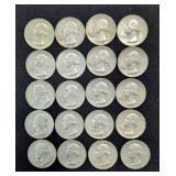 1964 Silver Washington Quarters, Total Qty 20