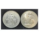 British Trade Dollars, Qty 2, Years Include 1901 And 1910