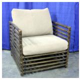 McGuire Furniture Bamboo Runged Tree House Cushioned Chair