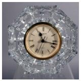 Waterford Crystal Octagonal Quartz Desk Clock, 5.25"