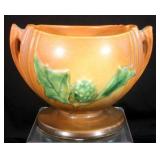 Roseville Pottery Thorn Apple Brown Bowl #304, Circa 1939