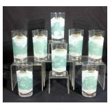 Vintage Mid Century Modern Glass Tumblers, World Class Golf Country Clubs With Pars & Course Records