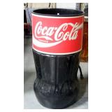 Rolling Coca-Cola Drink Holder/Party Cooler With Drain, 42"H x 22"W