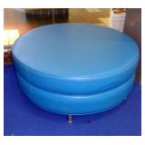 Round Vinyl Padded Stool / Bench, 18"T x 42"Dia