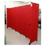 Portable Partitions.com Rolling Canvas Partition, Model MP10, Approx 81"T x 10