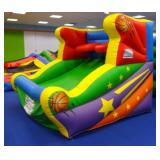 Magic Jump inflatable Free Throw Shootout Bounce House, Pair of Mini Basketballs and B-Air Blower, I