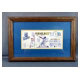 Kansas City Royals George Brett (HOF) Cooperstown NY First Day Cover, July 25, 1999, Framed And Matt
